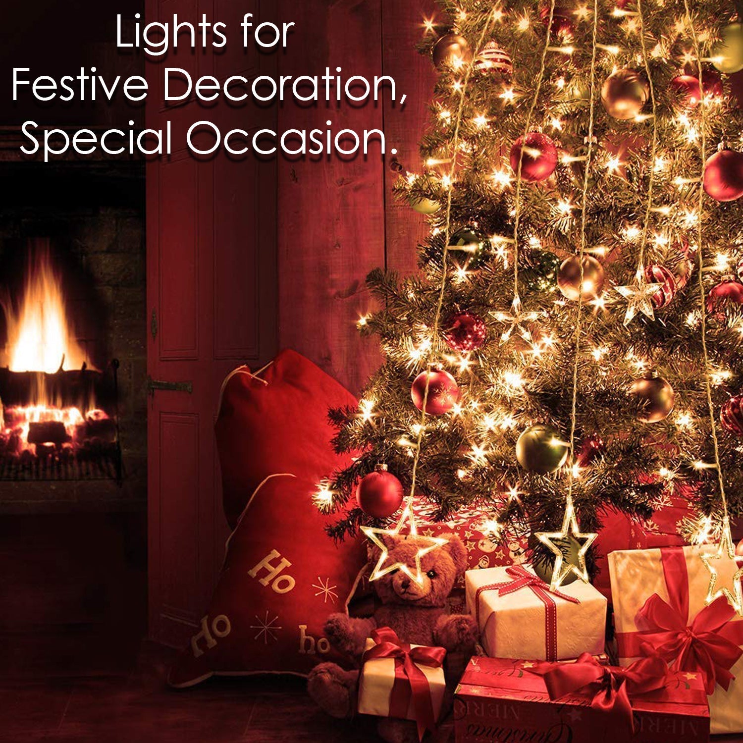 1278 12 STARS CURTAIN STRING LIGHTS, WINDOW CURTAIN LIGHTS WITH 8 FLASHING MODES DECORATION FOR FESTIVALS 1278 12 STARS CURTAIN STRING LIGHTS, WINDOW CURTAIN LIGHTS WITH 8 FLASHING MODES DECORATION FOR FESTIVALS